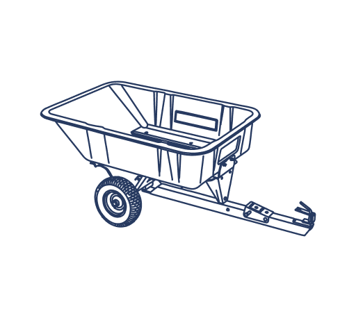 Husqvarna HDC10 Heavy-Duty Steel Dump Cart