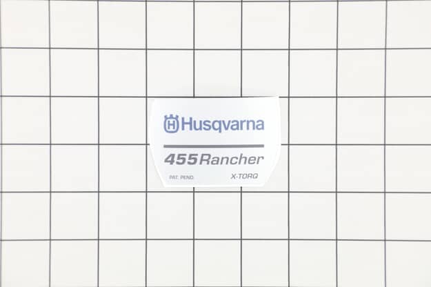 Husqvarna Clutch Cover Safety and Model Decal - 522635201