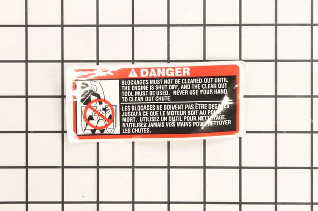 Husqvarna Decal Danger Deflector - 532181035