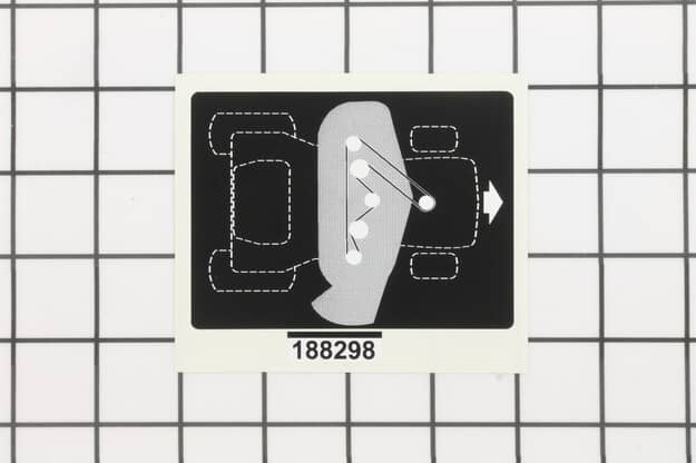 Husqvarna Mower Deck V-Belt Schematic Decal - 532188298
