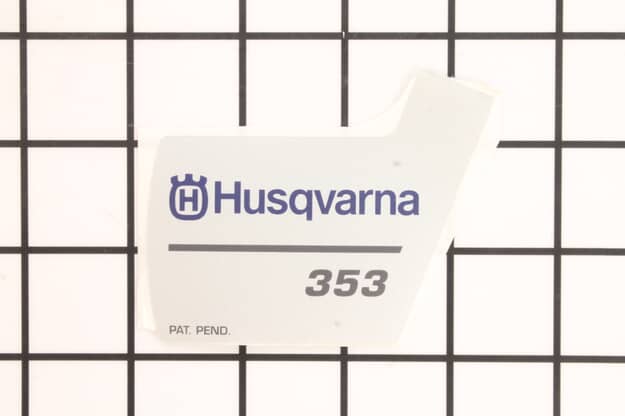 Husqvarna Chainsaw Housing Decorative Decal - 537370510