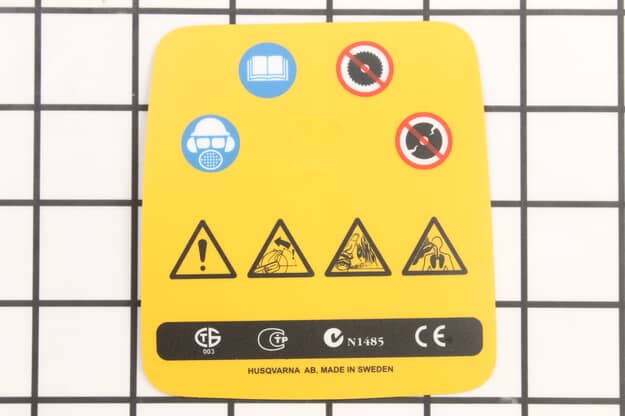 Husqvarna Equipment Safety Decal - 581835003
