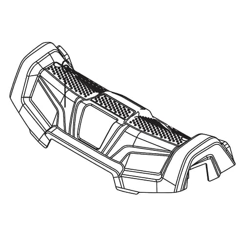 Husqvarna Zero-Turn Mower Right Hand Footrest Refresh Cover - 586703801