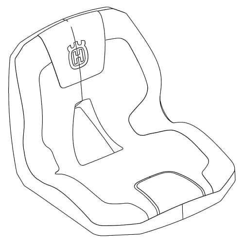 Husqvarna Lawn Mower Vinyl Seat Cover - 597959401