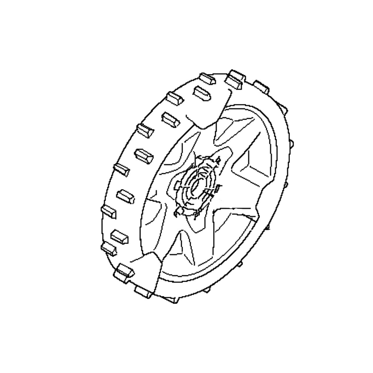 Husqvarna Walk-Behind Mower High-Traction Rear Drive Wheel - 590217303