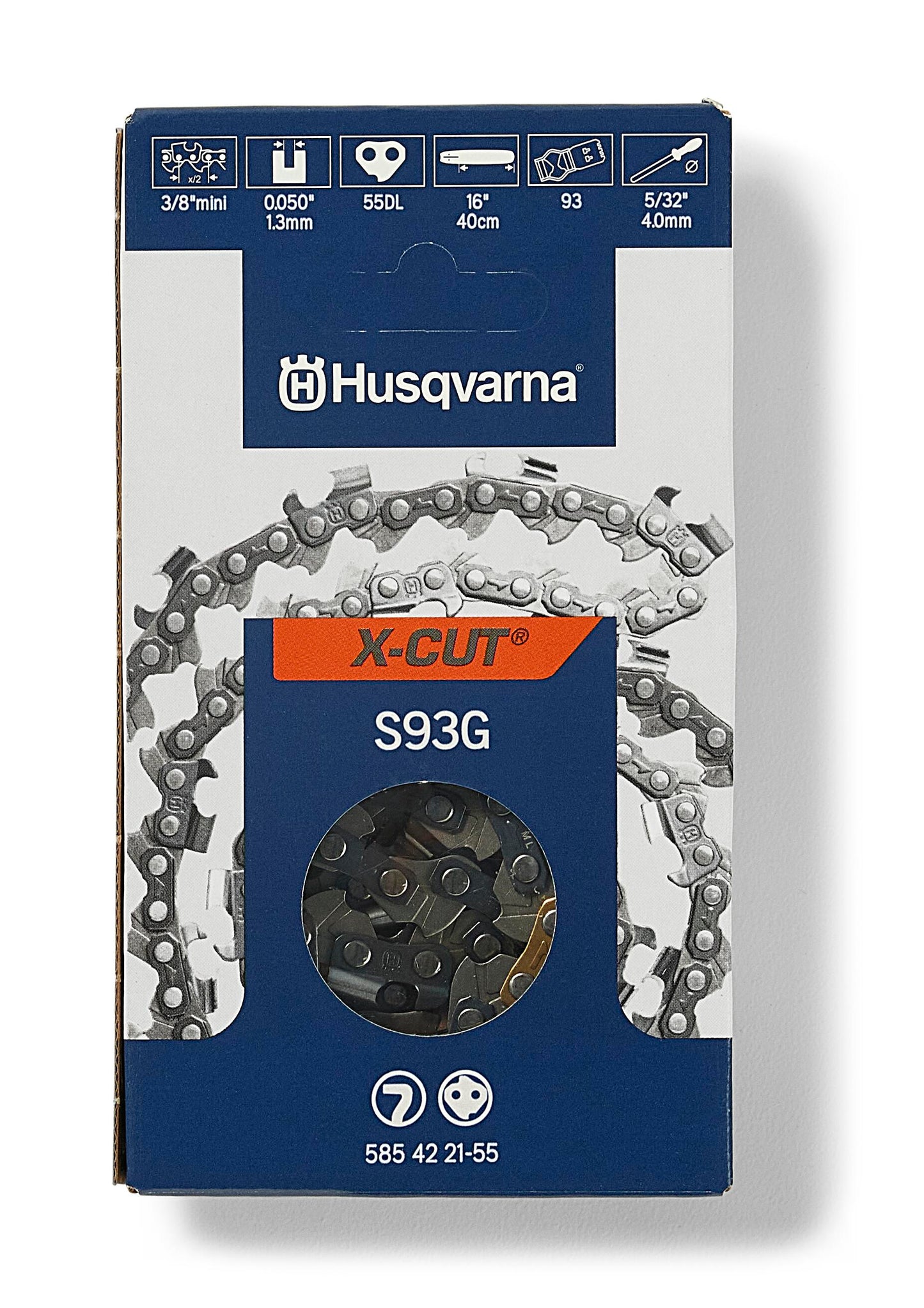 Husqvarna 16-Inch S93G Chainsaw Chain - 585422155