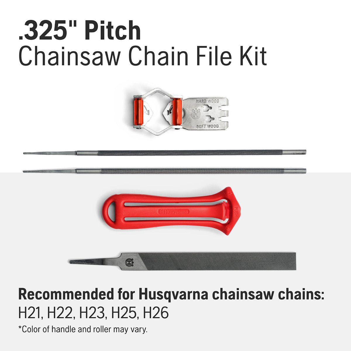 Husqvarna Chainsaw File Kit for .325" Pitch Chainsaw Chains, H21, H22, H23, H25, H26