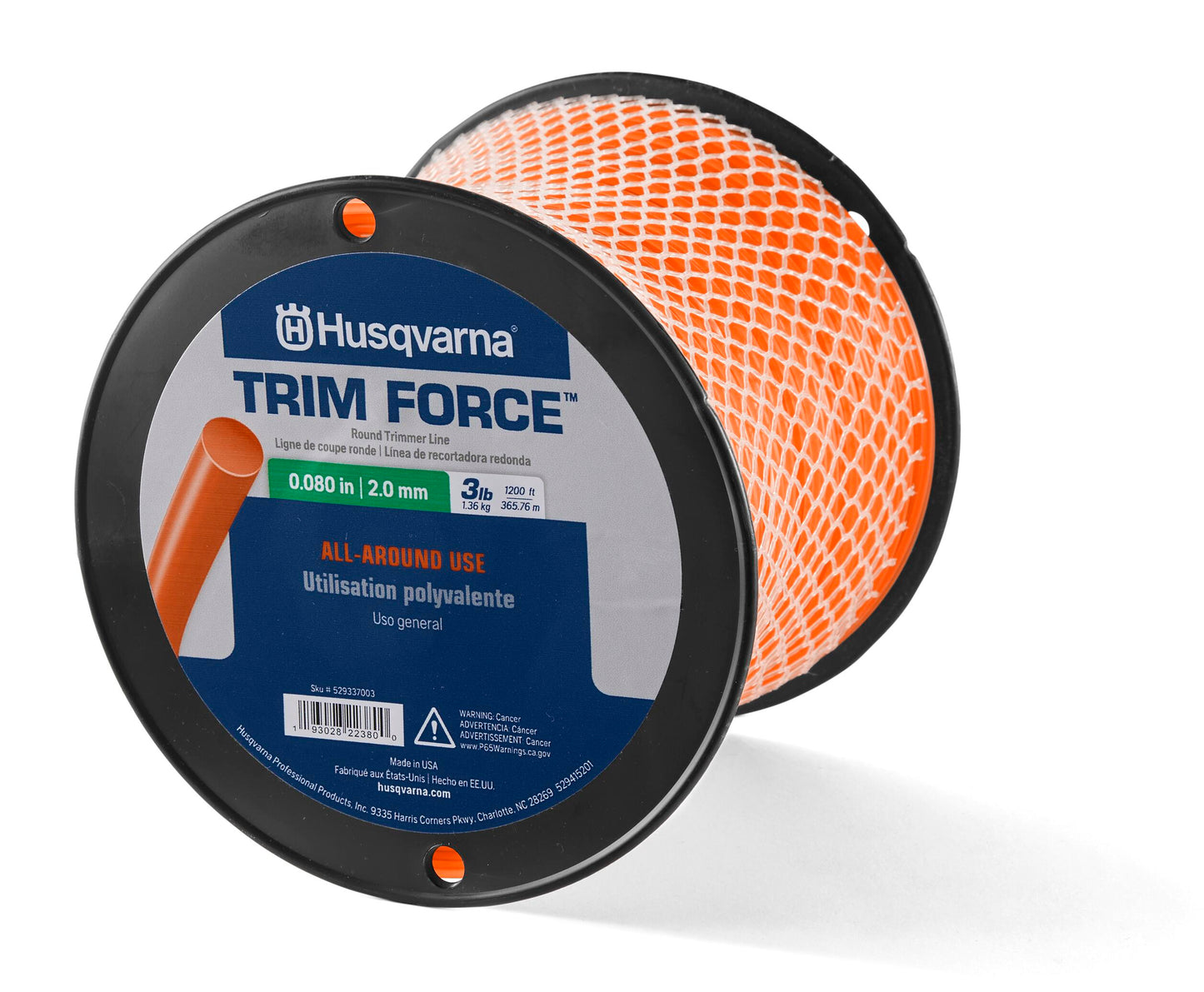 Husqvarna TrimForce .080-Inch String Trimmer Line - 529337003