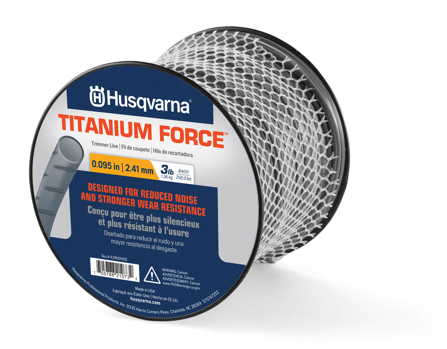 Husqvarna .095-Inch Titanium Force Trimmer Line - 597074701