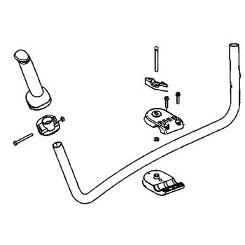 Husqvarna Chainsaw Ergonomic Rear Throttle Handlebar Assembly - 593054301