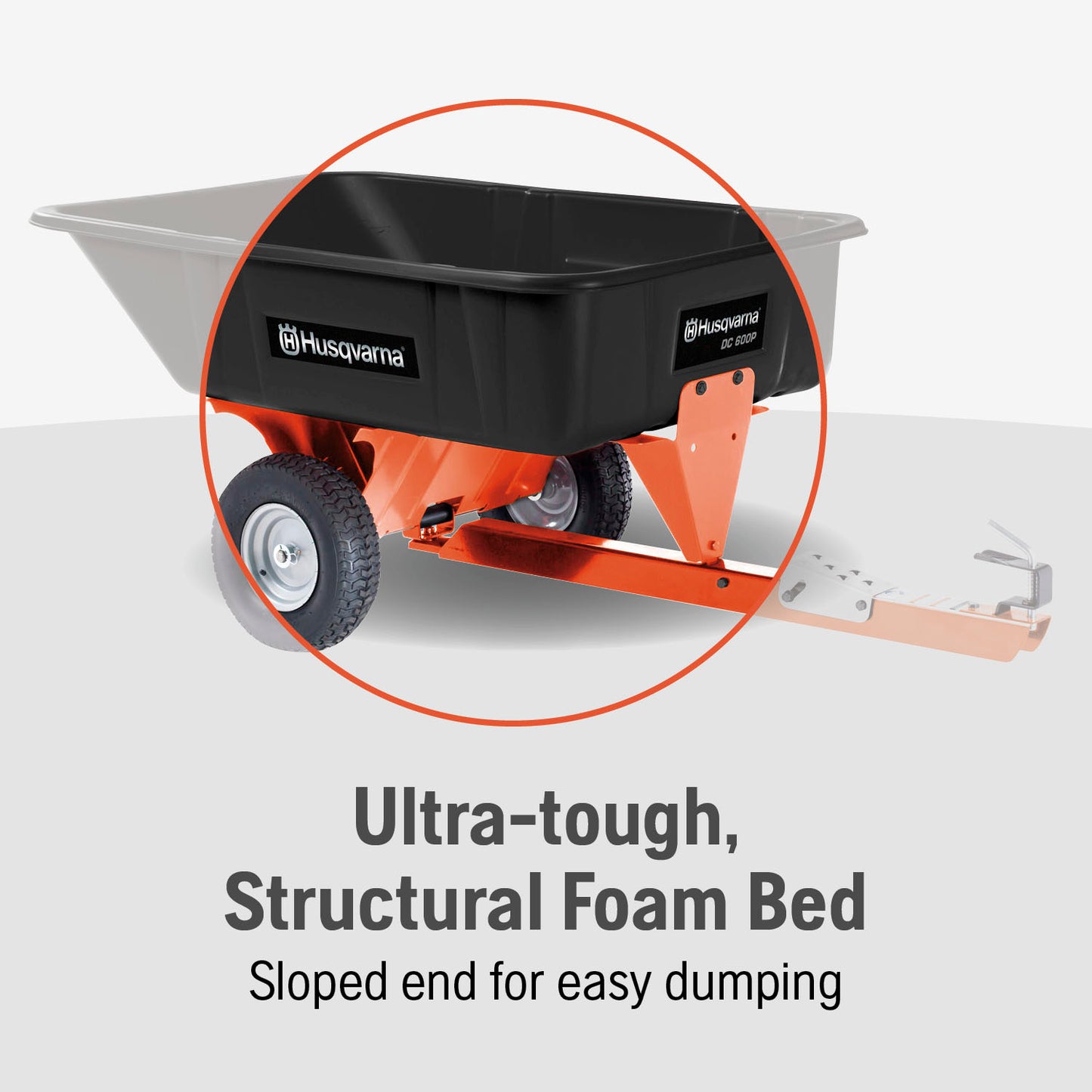 Husqvarna 10-Cubic Foot Swivel Dump Cart - 538731701