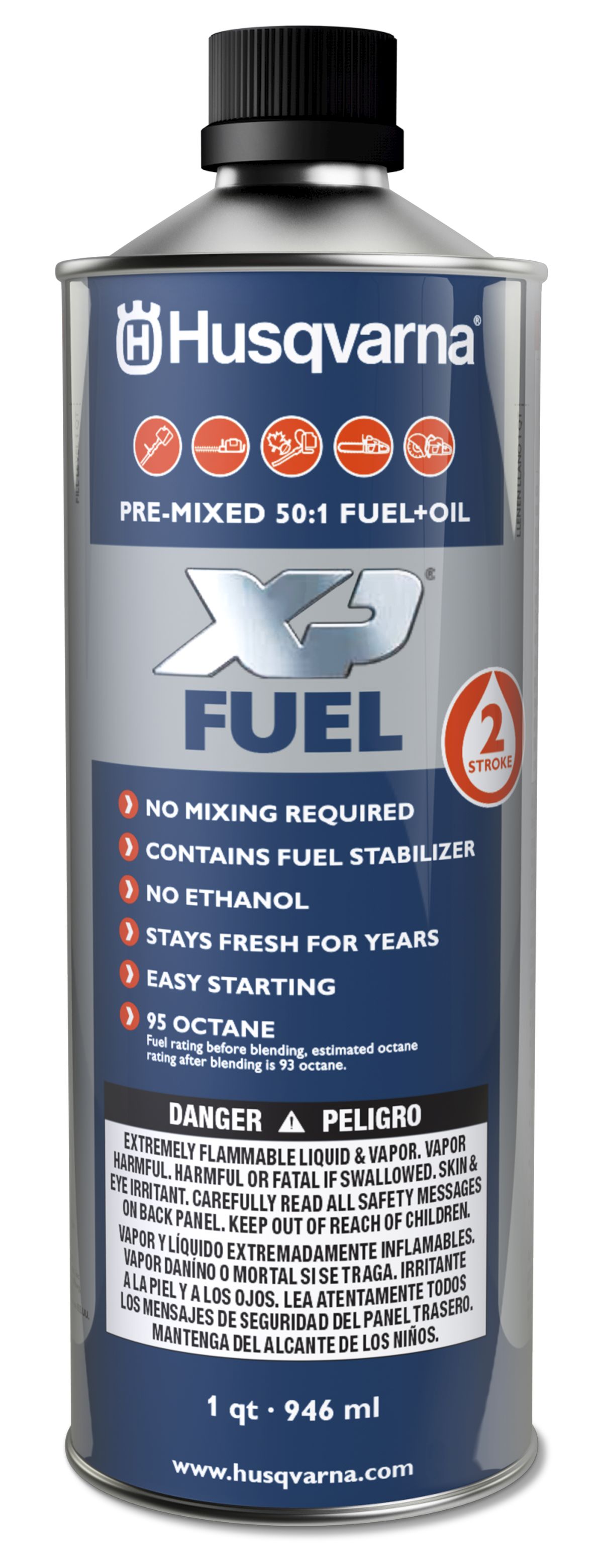Husqvarna Engine Use Pre-Mixed Fuel 50:1 - 584976601