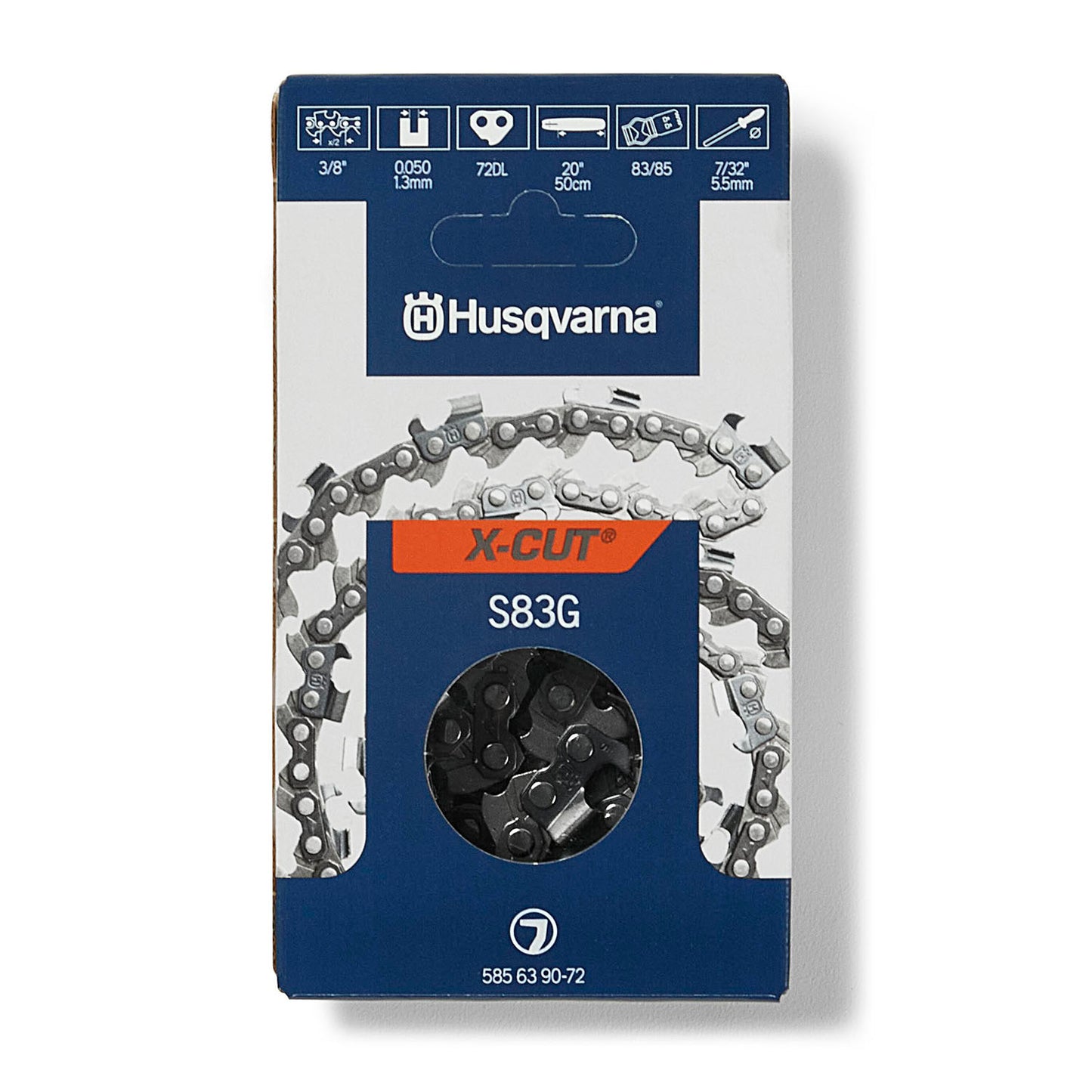 Husqvarna Chainsaw 20-Inch S83G 3/8-Inch Chain - 585639072