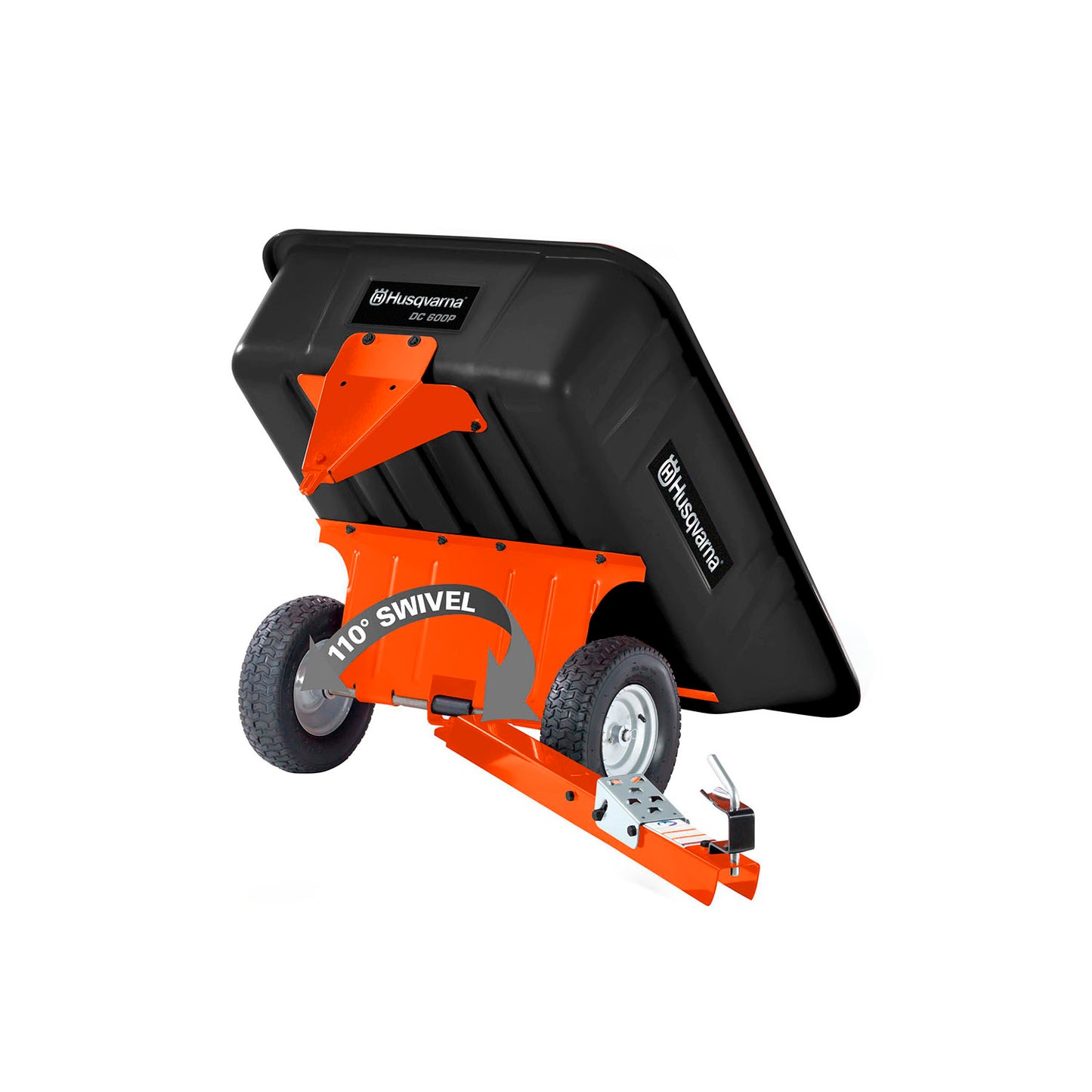 Husqvarna 10 Cubic Foot Poly Swivel Dump Cart - 588208802
