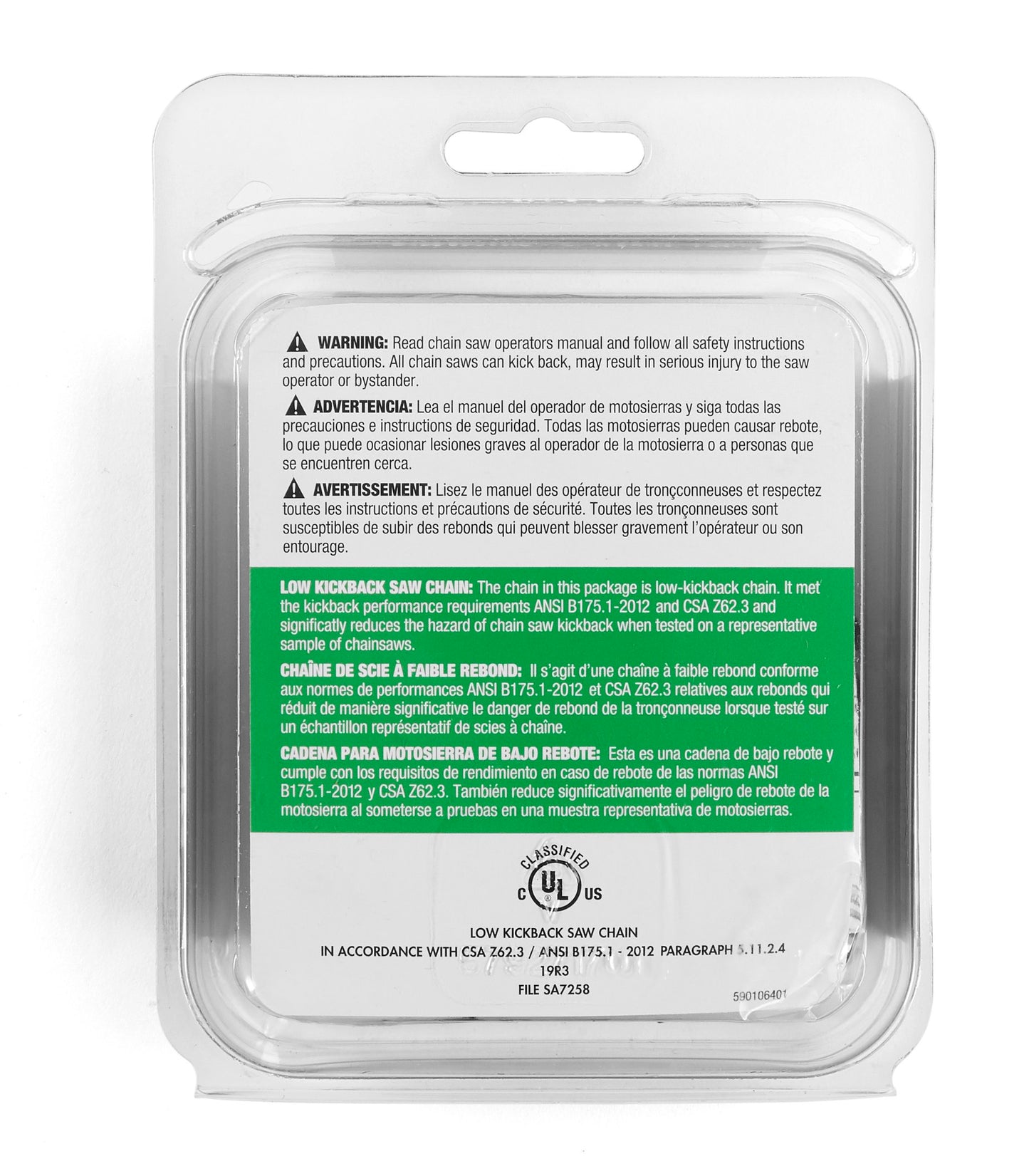 Husqvarna Husq H30-66 Clamshell Chain - 531300437