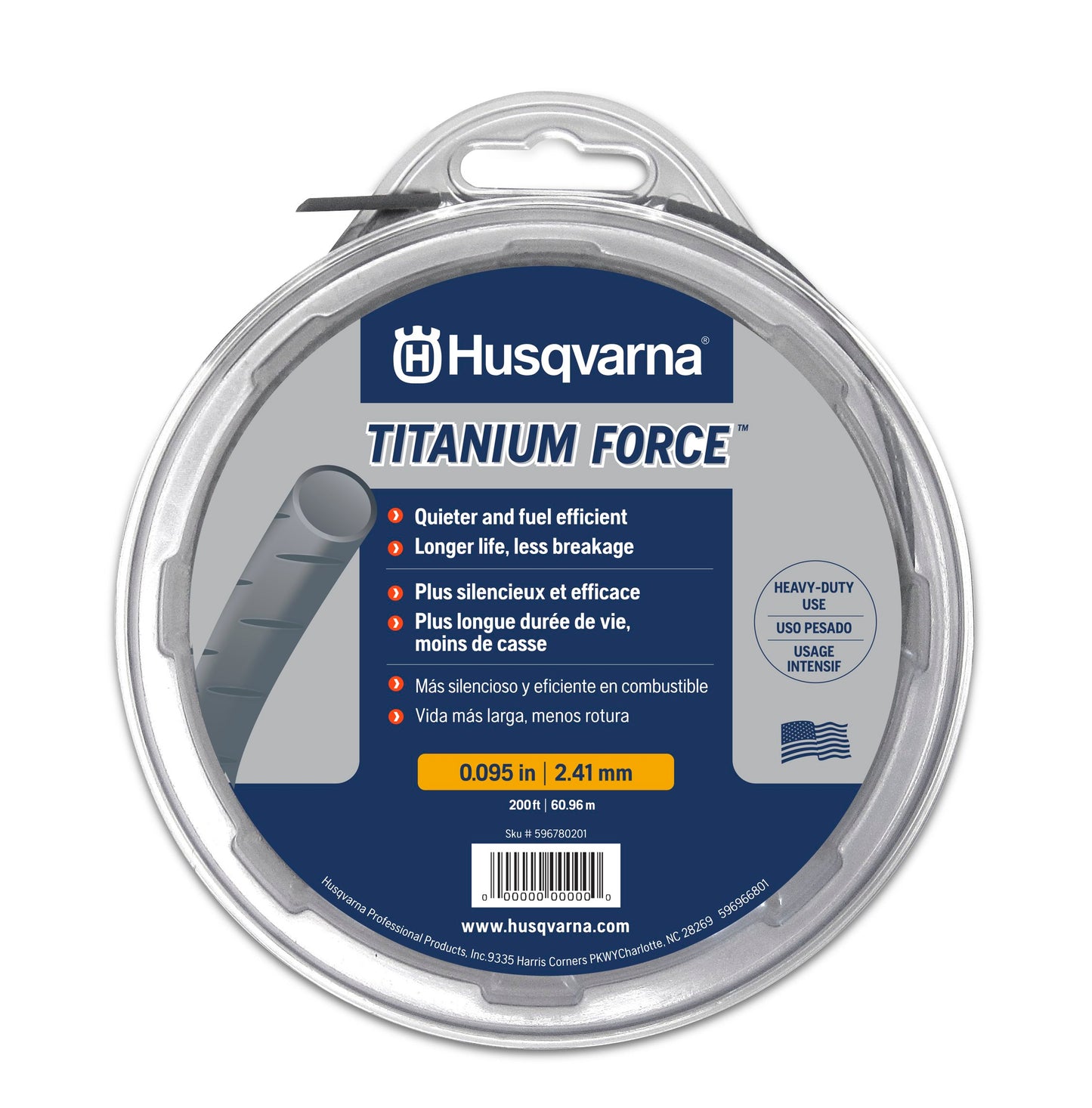 Husqvarna .095-Inch Titanium Trimmer Line - 639005102