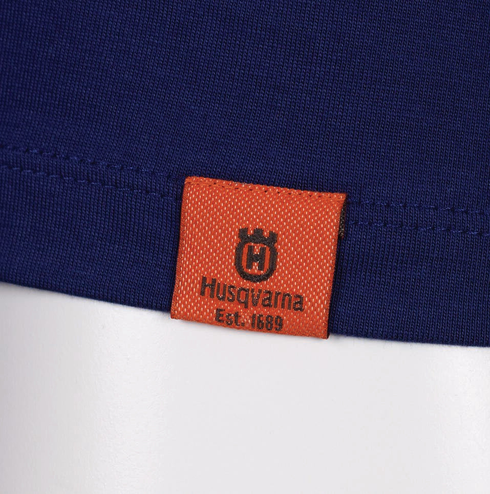 Husqvarna Blue Trad Medium Short Sleeve T-Shirt - 599410250