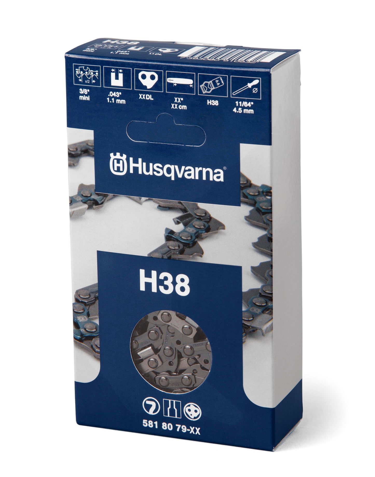 Husqvarna Chainsaw 12-Inch Replacement Chain 3/8-Inch Mini Pitch - 591105045