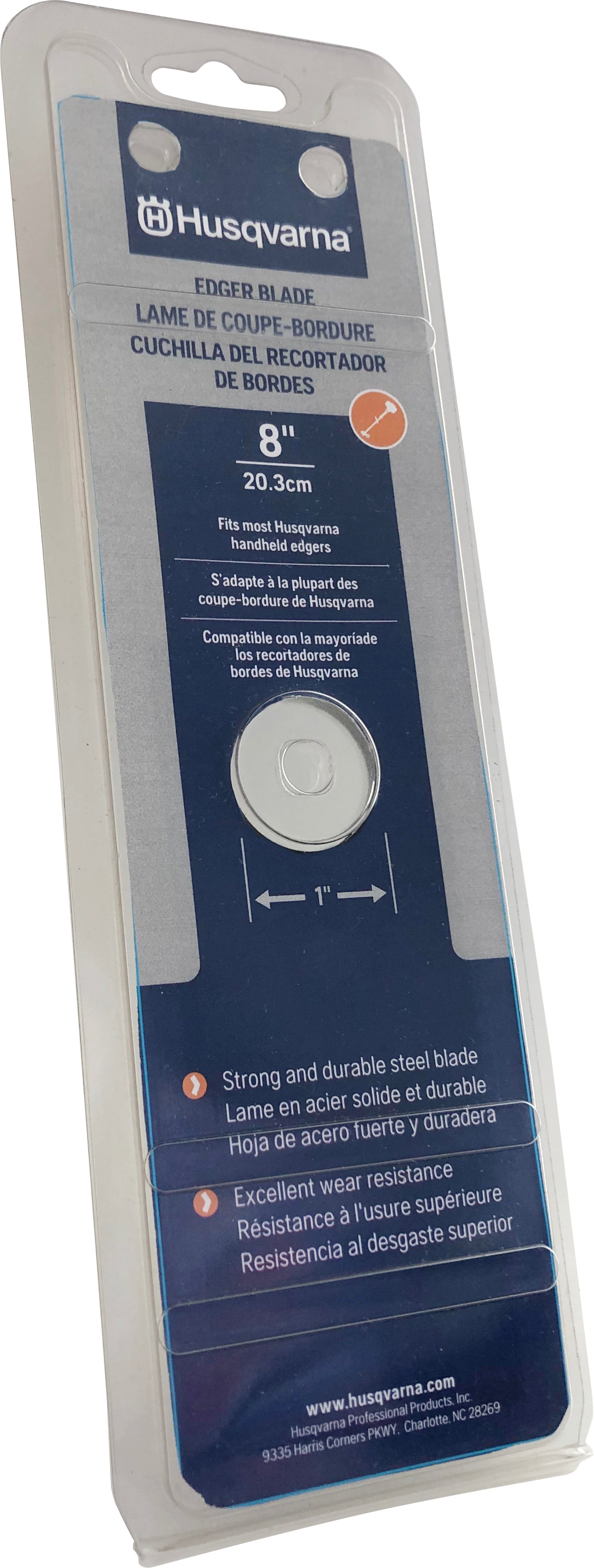 Husqvarna 8-inch High-Carbon Steel Star-Point Edger Blade - 531300233