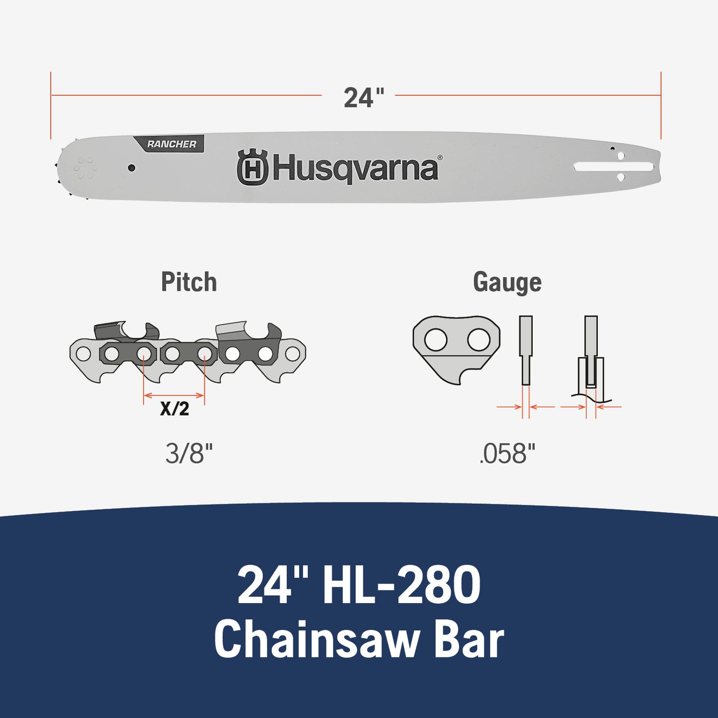 Husqvarna Chainsaw Laminate Guide Bar - 599807084