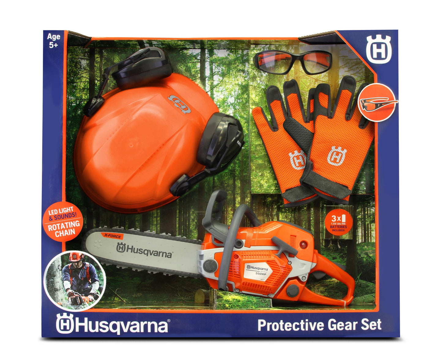 Husqvarna 550XP Chainsaw and Safety PPE Toy Kit - 531099501