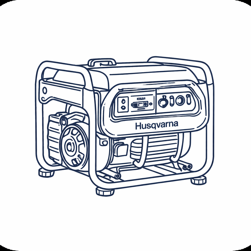 Husqvarna G3200P Portable Gas Powered Generator for Home Backup & Worksites