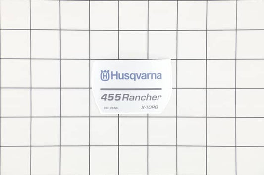 Husqvarna Clutch Cover Safety and Model Decal - 522635201