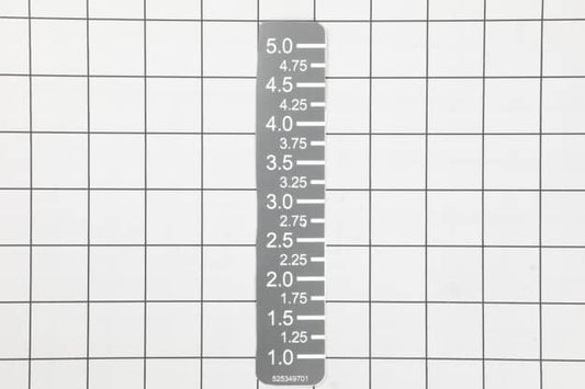 Husqvarna Mower Deck Height Decal - 525349701