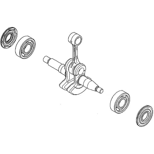 Husqvarna Engine Steel Crankshaft - 525605001