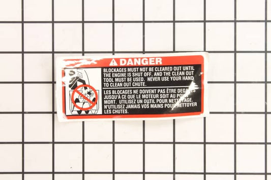 Husqvarna Decal Danger Deflector - 532181035