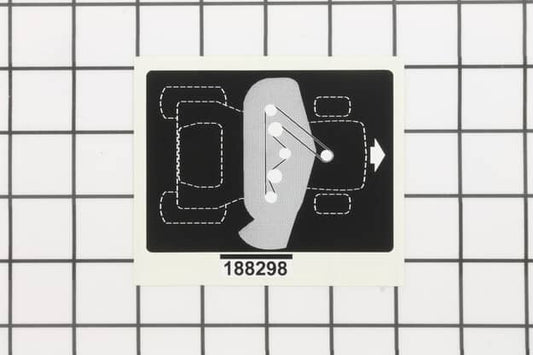 Husqvarna Mower Deck V-Belt Schematic Decal - 532188298