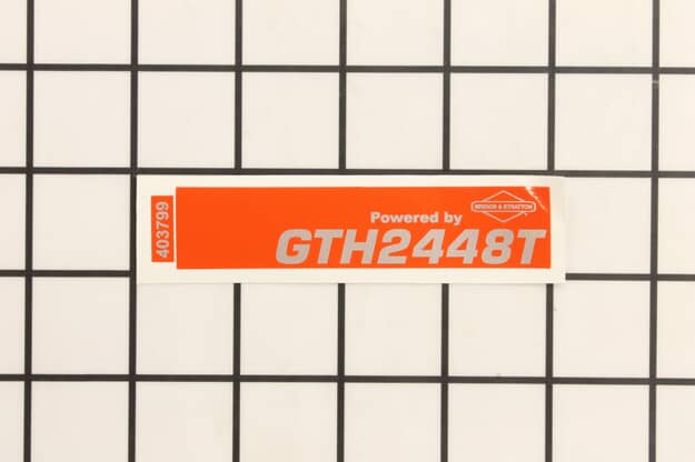 Husqvarna Riding Mower Side Panel Decal - 532403799