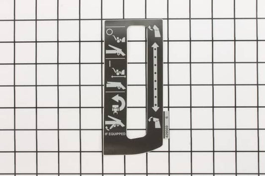 Husqvarna Left Hand Speed Control Console Decal - 532429569