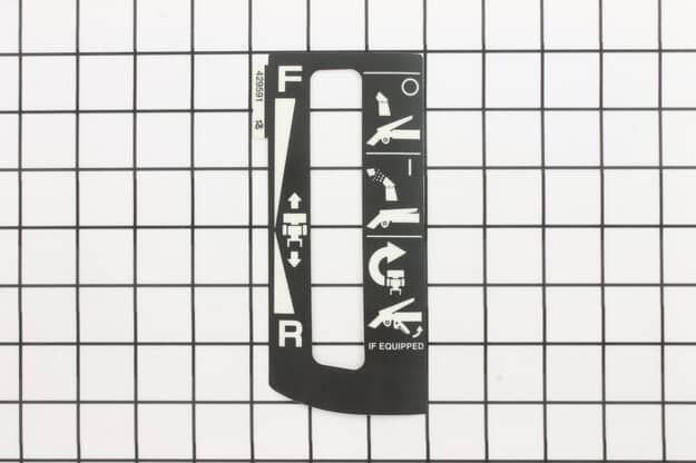 Husqvarna Dashboard Control Decal - 532429591
