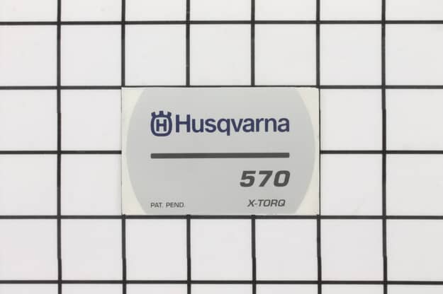Husqvarna Outdoor Power Equipment Model Decal - 537212104