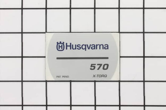 Husqvarna Outdoor Power Equipment Model Decal - 537212104