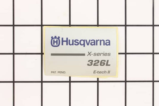 Husqvarna String Trimmer Starter Housing Decal - 537353431