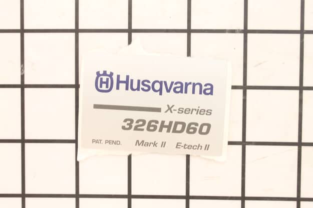 Husqvarna Power Equipment Branding Decal - 537353436