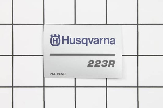 Husqvarna Label, Starting Device - 537353451