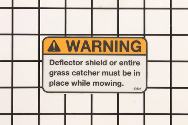 Husqvarna Lawn Mower Warning Decal - 539113224