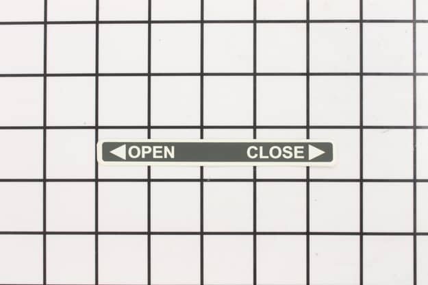 Husqvarna Equipment Operation Open/Close Decal - 540200143