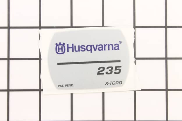 Husqvarna "235" Identification Decal for Chainsaw - 545118503