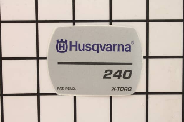 Husqvarna Chainsaw "240" Identification Decal - 545165947