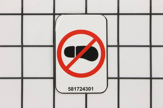 Husqvarna Mower Deck No Step Decal - 581724301