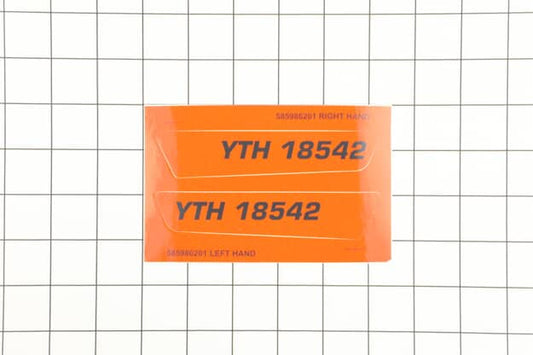 Husqvarna Lawn Mower Side Panel Decal - 585986201