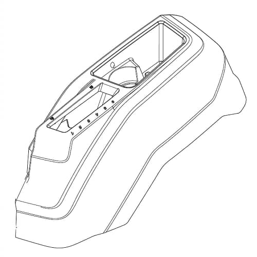 Husqvarna Zero-Turn Mower Z142 Series Replacement Console Assembly - 586621202