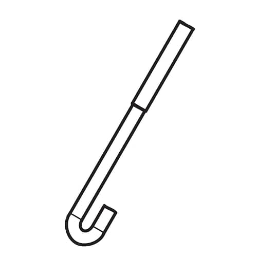 Husqvarna Snowblower Chute Directional Control Cable Hook - 588839401