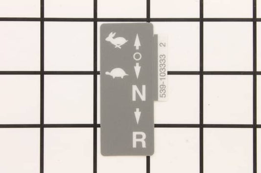Husqvarna Zero-Turn Mower Steering Console Motion Control Decal - 589283001