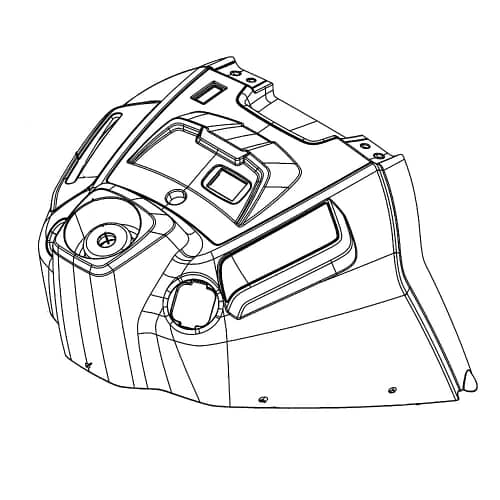 Husqvarna Lawn Tractor Main Console Dashboard Housing - 590748811