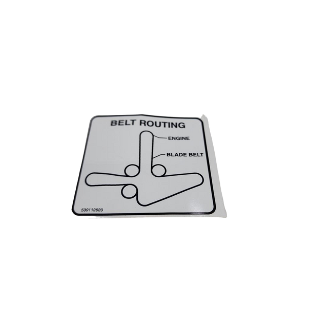 Husqvarna Lawn Mower Belt Routing Decal - 539112620